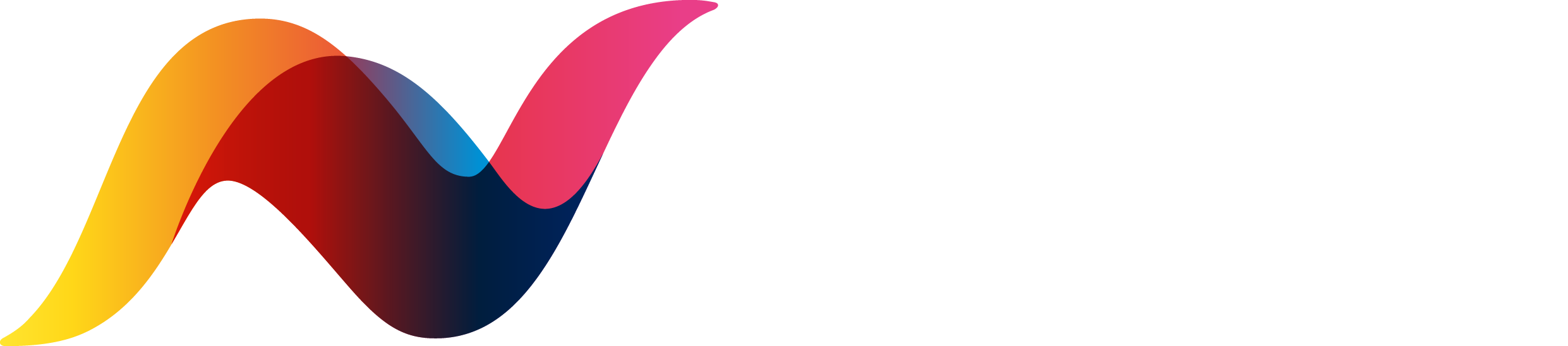 Netinsight Alternative logotype White wordmark RGB